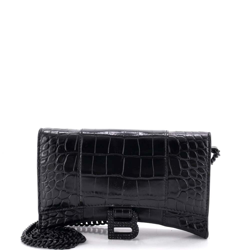 Balenciaga Hourglass Chain Wallet #331932B12B